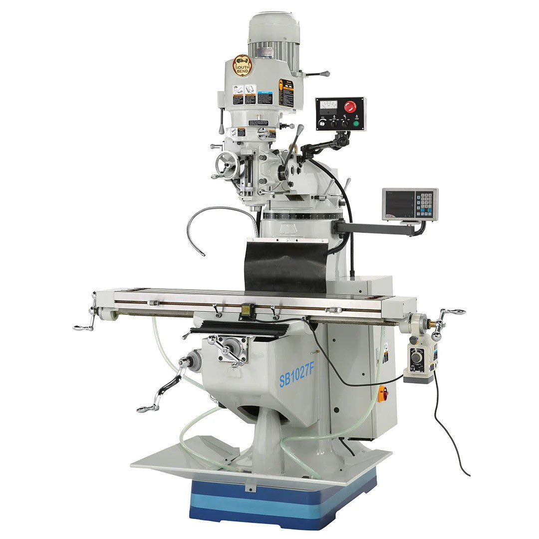 South Bend 9" x 48" Electronic Variable-Speed 3 HP Turret Mill with DRO