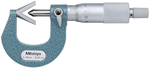 Mitutoyo 114-202, .090" - 1" X .0001" V-Anvil Micrometer