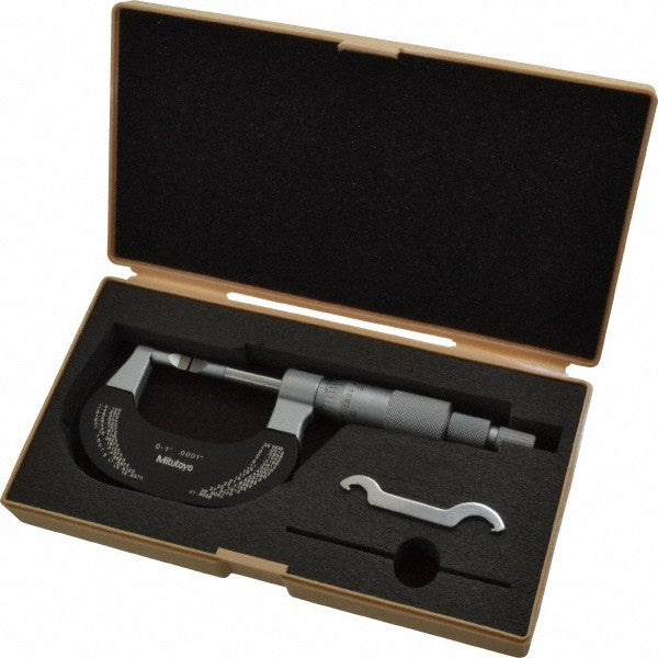 Mitutoyo 0 to 1 Inch Mechanical Outside Blade Micrometer 122-151