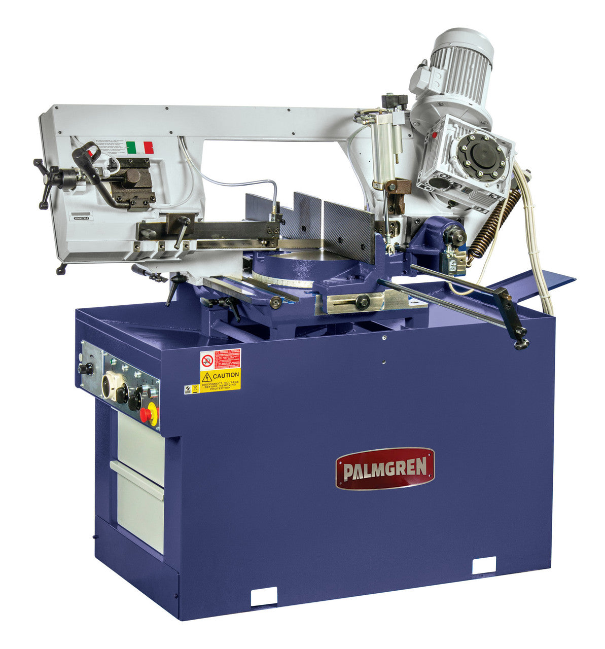PALMGREN 12-INCH X 16-INCH DUAL MITERING HORIZONTAL BAND SAW 230V