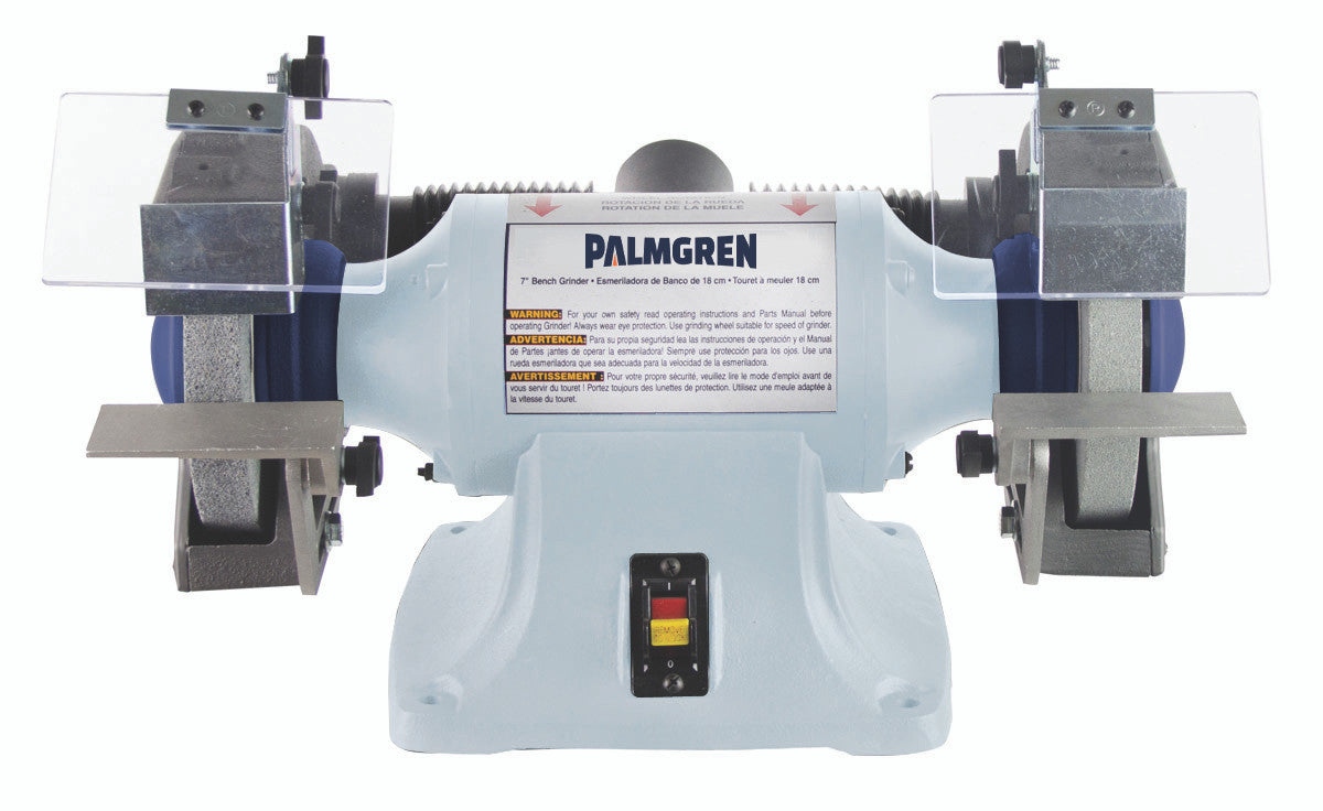 Palmgren 7" 1/2HP Bench Grinder W/ Dust Collection