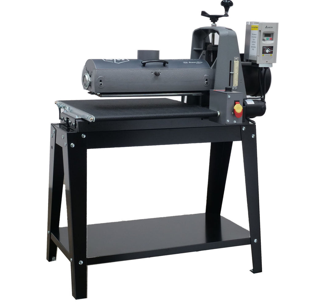 Supmx-219383, Supermax 19-38 Brush/Drum Combo Sander, 110V, 1-3/4Hp, With Open Stand And Aluminum Drum Assembly