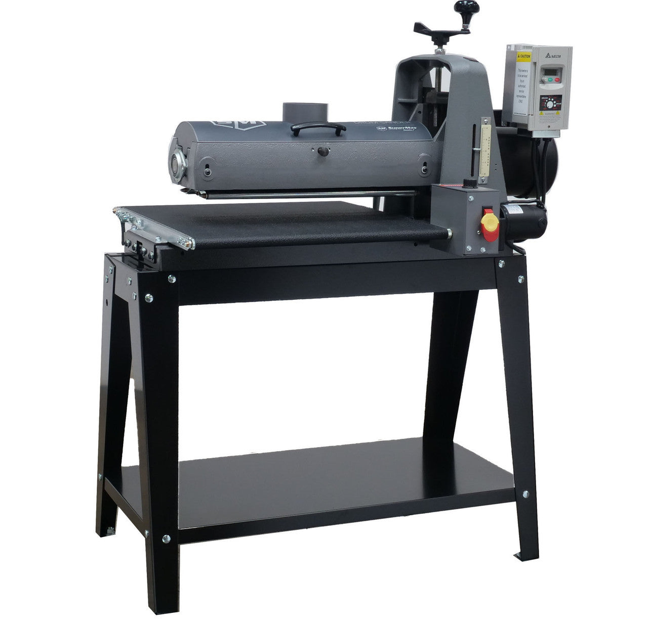 Supmx-219383, Supermax 19-38 Brush/Drum Combo Sander, 110V, 1-3/4Hp, With Open Stand And Aluminum Drum Assembly