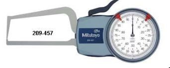 Mitutoyo Dial Caliper Gage External Measurement Type - 209-457