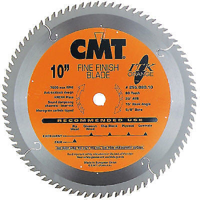 CMT Orange Tools, 255.080.10 10" TK Fine Finish Saw Blade