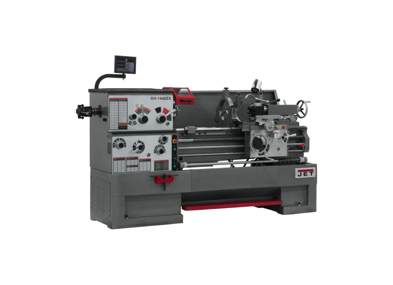 Jet 321498 GH-1440ZX With Newall DP700 DRO With Taper Attachment and Collet Closer