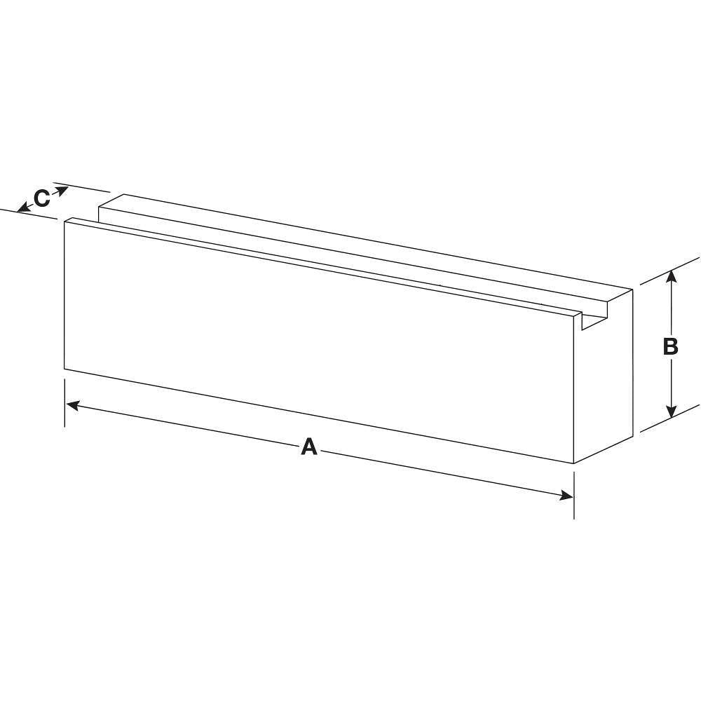 Steel Jaw Set without Holes,6in,PK2 MITEE-BITE PRODUCTS INC 33066