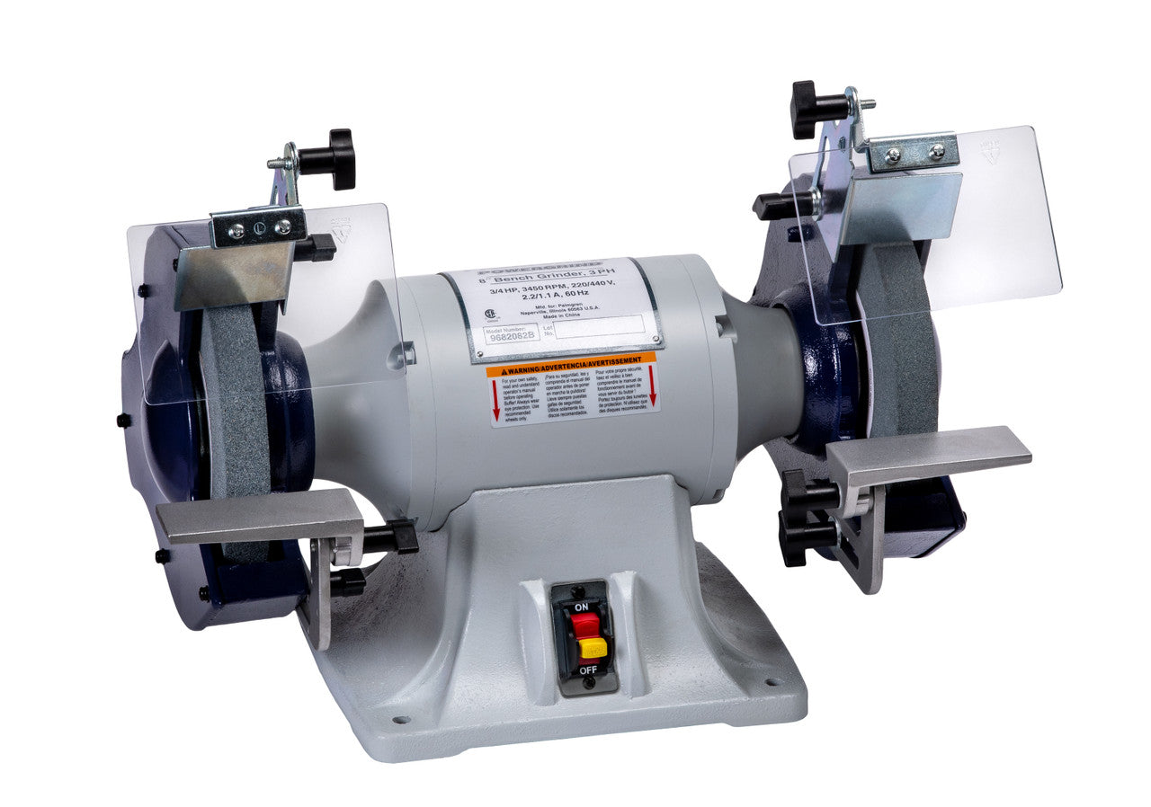 Palmgren 8" 3/4HP Bench Grinder W/ Dust Collection