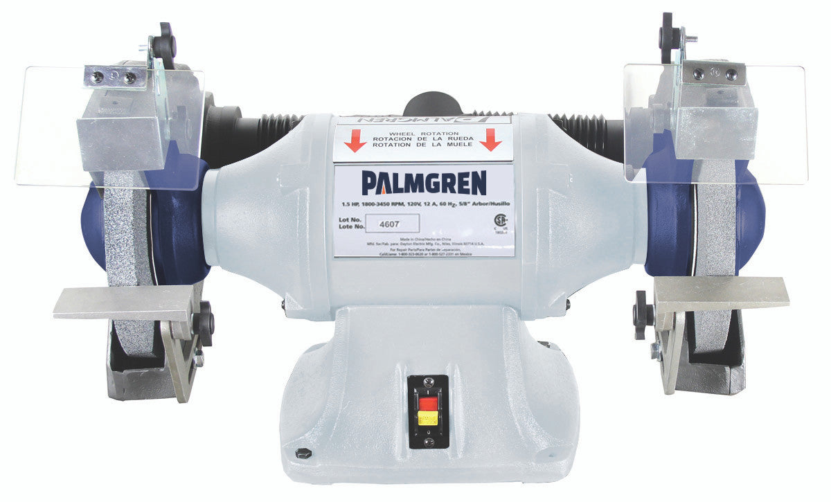 Palmgren 10" 1HP Bench Grinder W/ Dust Collection
