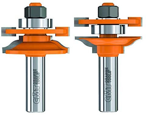 CMT 891.501.11 2-Piece Rail & Stile Bit Set, 1/2-Inch Shank, 1-3/4-Inch Diameter, Carbide-Tipped