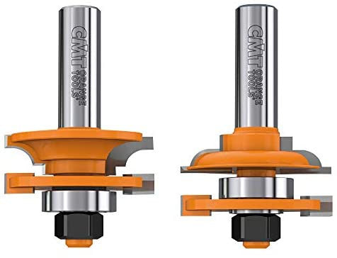 CMT 891.503.11 2-Piece Rail & Stile Bit Set, 1/2-Inch Shank, 1-3/4-Inch Diameter, Carbide-Tipped