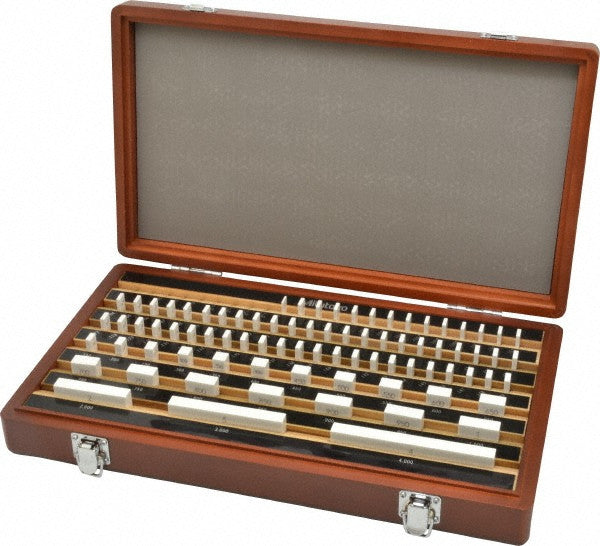 Mitutoyo Inch Rectangular Gage Block Set 81 piece 516-302-26