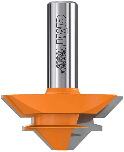 CMT 855.504.11 Lock Miter Bit, 1/2-Inch Shank, 2-Inch Diameter, Carbide-Tipped