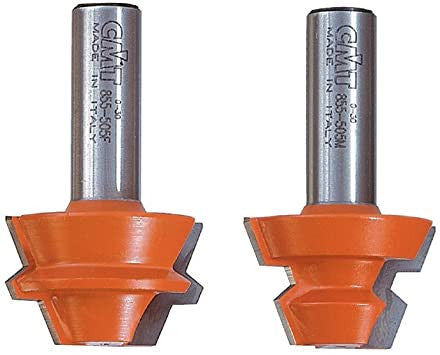 CMT 855.505.11 Lock Miter Set, 2-Inch Shank, 1-15/32-Inch Diameter