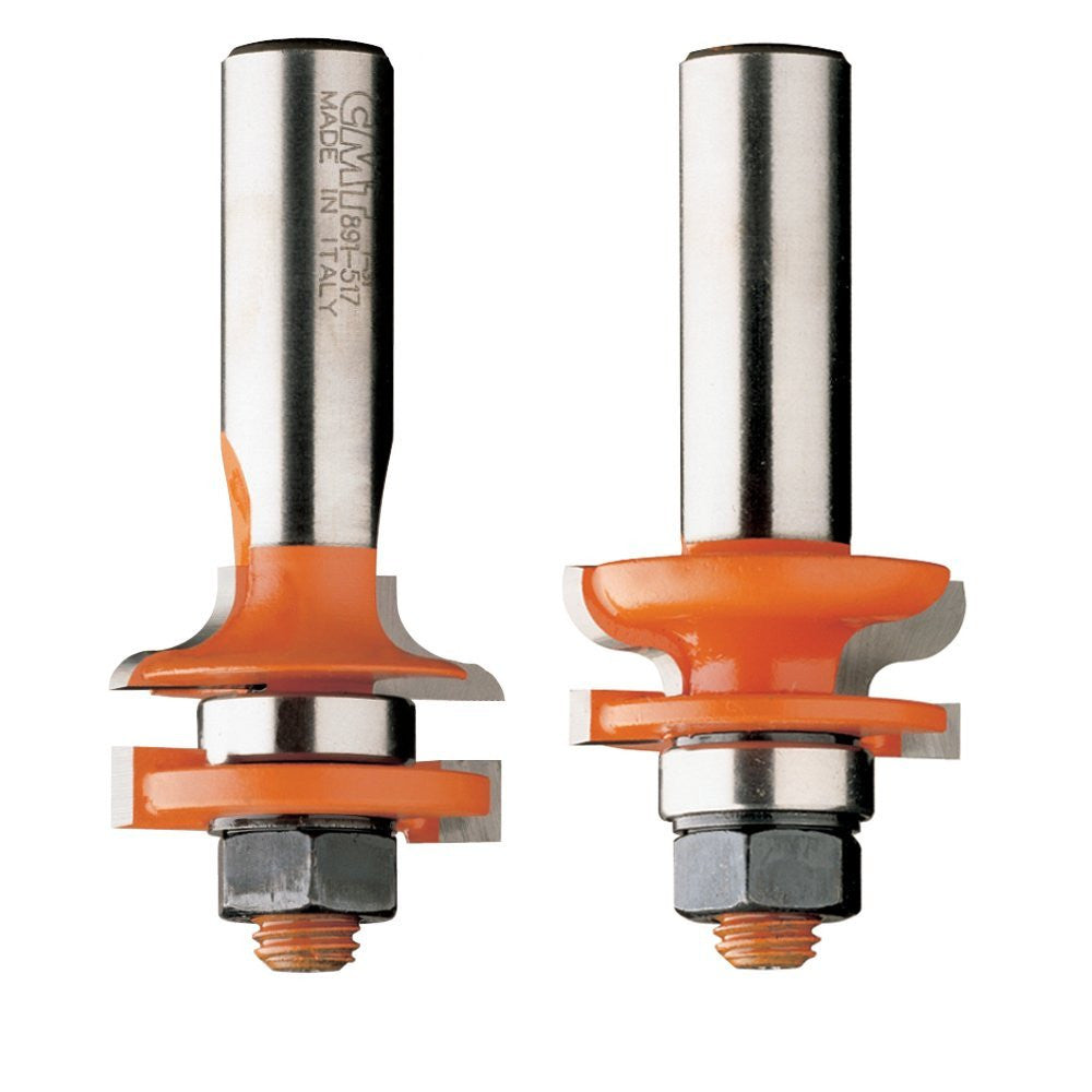 CMT 891.517.11 2-Piece Junior Rail & Stile Bit Set, 1-1/4-Inch Diameter, 1/2-Inch Shank