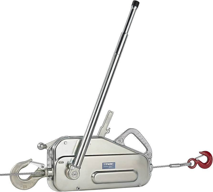 Tractel Griphoist Manual Wire Rope Hoist, 8,000 lb. 4 Ton, 100 ft, T532D
