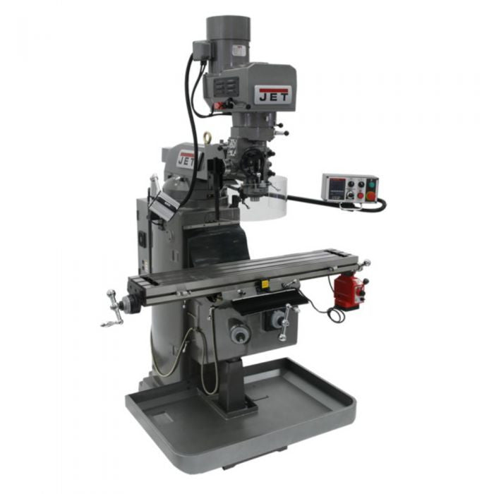 JET JTM-949EVS Mill With Acu-Rite 200S DRO With X-Axis Powerfeed and Air Powered Drawbar