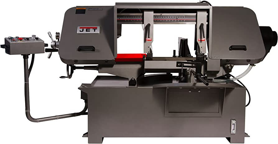 JET HBS-1220MSA, 12" X 20" Semi-automatic Mitering Variable Speed Bandsaw