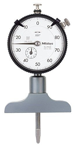 Mitutoyo Dial Indicator Depth Gauge 0-8", 7217S