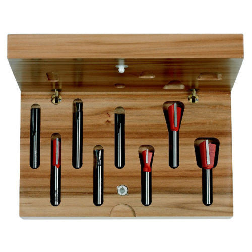 CMT 800.500.11 8 Piece Dovetail & Straight Bit Set
