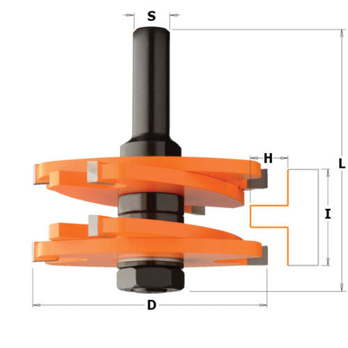 CMT 800.627.11 Tenon Cutting Router Bit