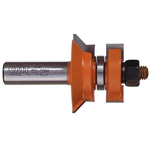 CMT - 855.506.11 V-Tongue And Groove Router Bit Set 1/2"SH 3/4" MinJT 1" MaxJT 1-3/4"D