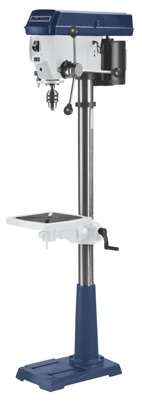 Palmgren 17-INCH 16- Speed Floor Step Pulley 3Ph Drill Press