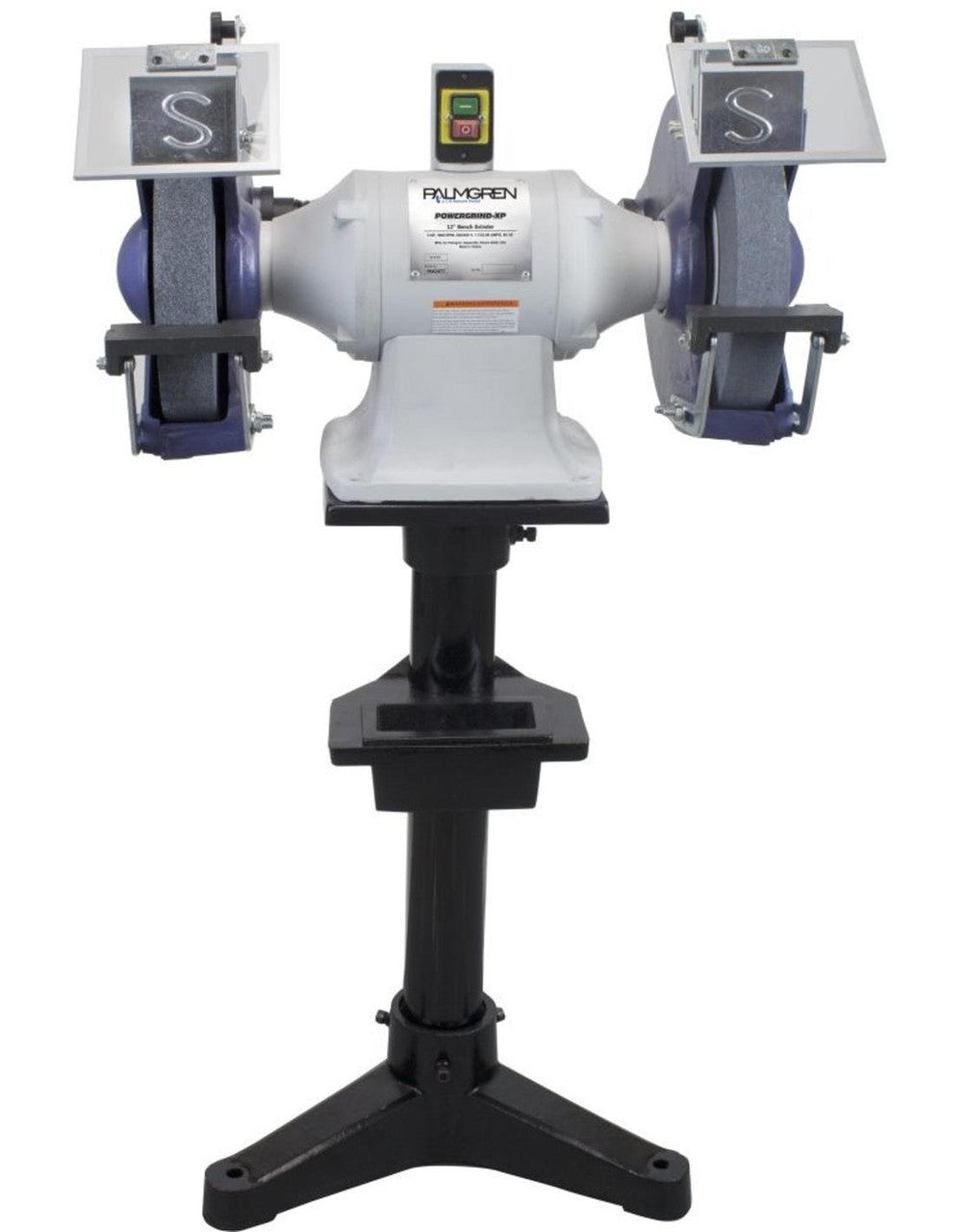 Palmgren 12" Powergrind XP 3HP 220V, 3PH Grinder W/Pedestal Stand & Dust Collection
