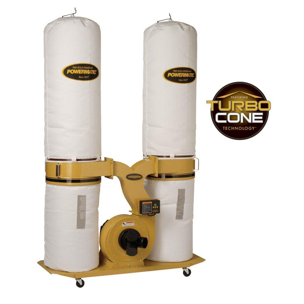 Powermatic Dust Collector, 3 HP 1PH 230 V, 30-Micron Bag Filter Kit