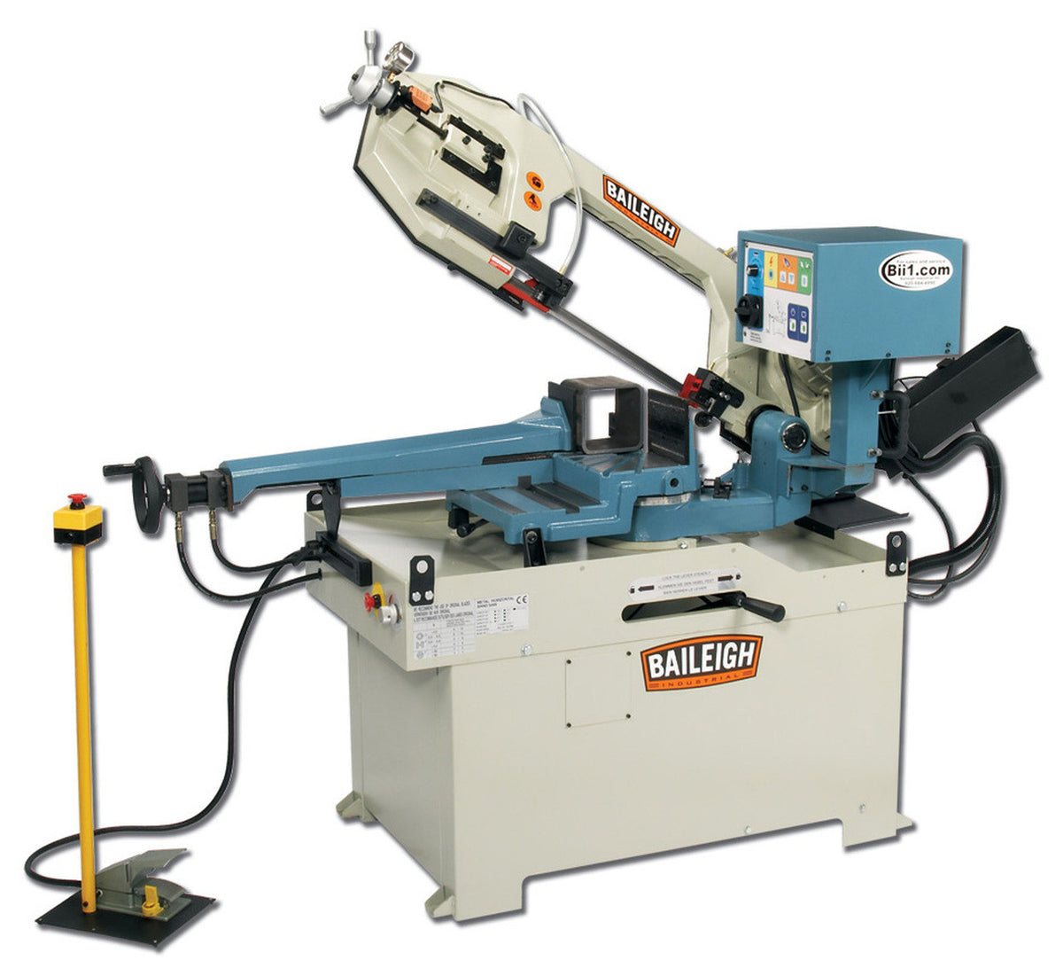 Baileigh Gear Driven Dual Miter Band Saw Bs-350Sa