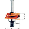 CMT 800.506.11 3-Wing Slot Cutter Set