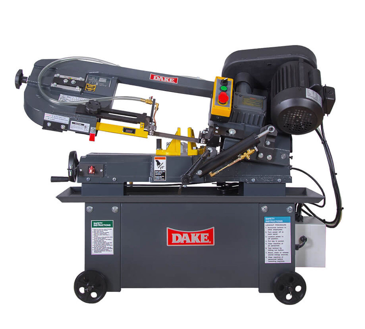 Dake Horizontal Bandsaw SE712, 7" Rounds, 7x12" Flats - 110v-1 ph