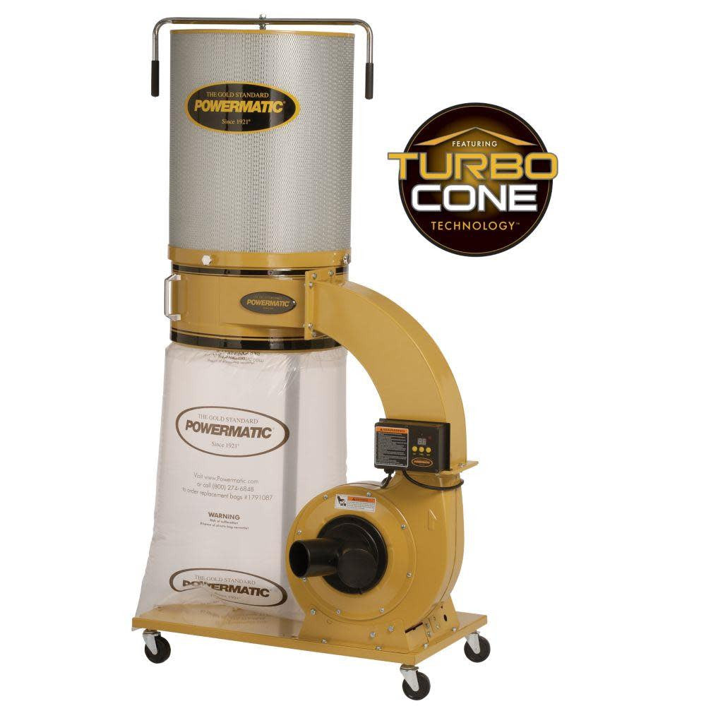 Powermatic Dust Collector, 1.75HP 1PH 115/230 V, 2-Micron Canister Kit