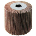 4 x 4 x 3/4 In. Quad-Keyway Abrasive Flap Wheel Drum / Roll | 180 Grit Aluminum Oxide | Metabo 623481000