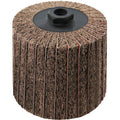 4 x 4 x 5/8-11 In. Threaded Interleaf Flap Wheel Drum / Roll | Very Fine / 240 Grit | Wendt 323457