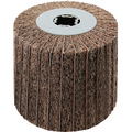 4 x 2 x 3/4 In. Quad-Keyway Interleaf Flap Wheel Drum / Roll | 80 Grit Aluminum Oxide | Metabo 623527000