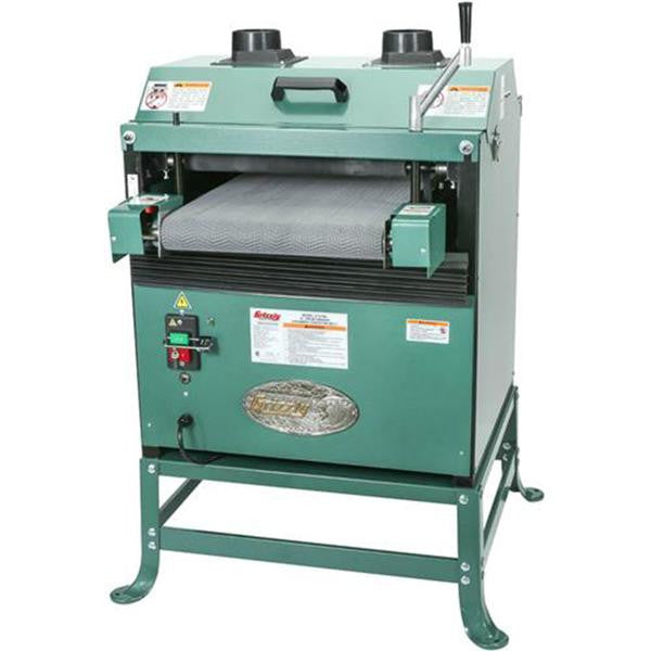 Grizzly G1079R 230V 16 Inch 2 HP Drum Sander Rubber Conveyor