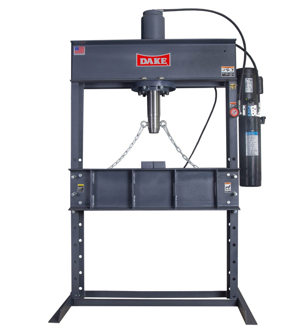 Dake 50-ton Electrically Operated H-frame, 110v-1ph