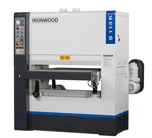 Stiles Machinery Ironwood 230V Single Head 36” Wide Belt Sander S113K