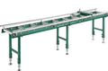 Grizzly T28174 - 14" x 118" Heavy-Duty Roller Table with Work Stop