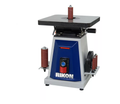 • 1/2 HP Motor
• Multiple Inserts Included
• Multiple Spindles Included
• Table Tilt 0-45° Forward
• Dual Tool Holders
• 2″ Dust Ports

Oscillating Spindle Sander #50-300 is a specialized sander for the fast and accurate sanding of curved board edges. Abrasive sleeves mounted on the machine’s spindles oscillate up-and-down 15/16″, 29 time per minute while

the spindle spins, providing more efficient abrasive cutting action. Powerful 1/2 HP motor, all steel gearing, ample cast iron tilting table, metal housi