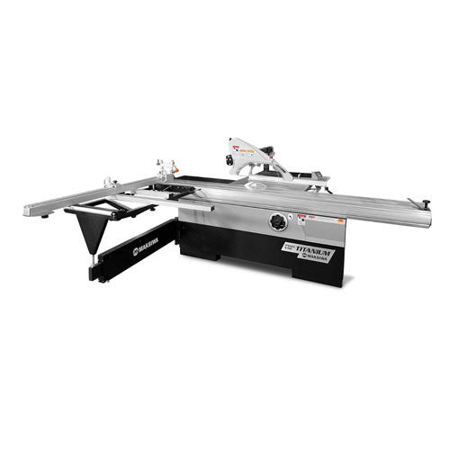 Maksiwa Sliding Panel Saw Titanium - BMT.3200.IR - 5HP Crosscut, Blade Covers 90° & 45° with Micro Adjustment Rip Fence