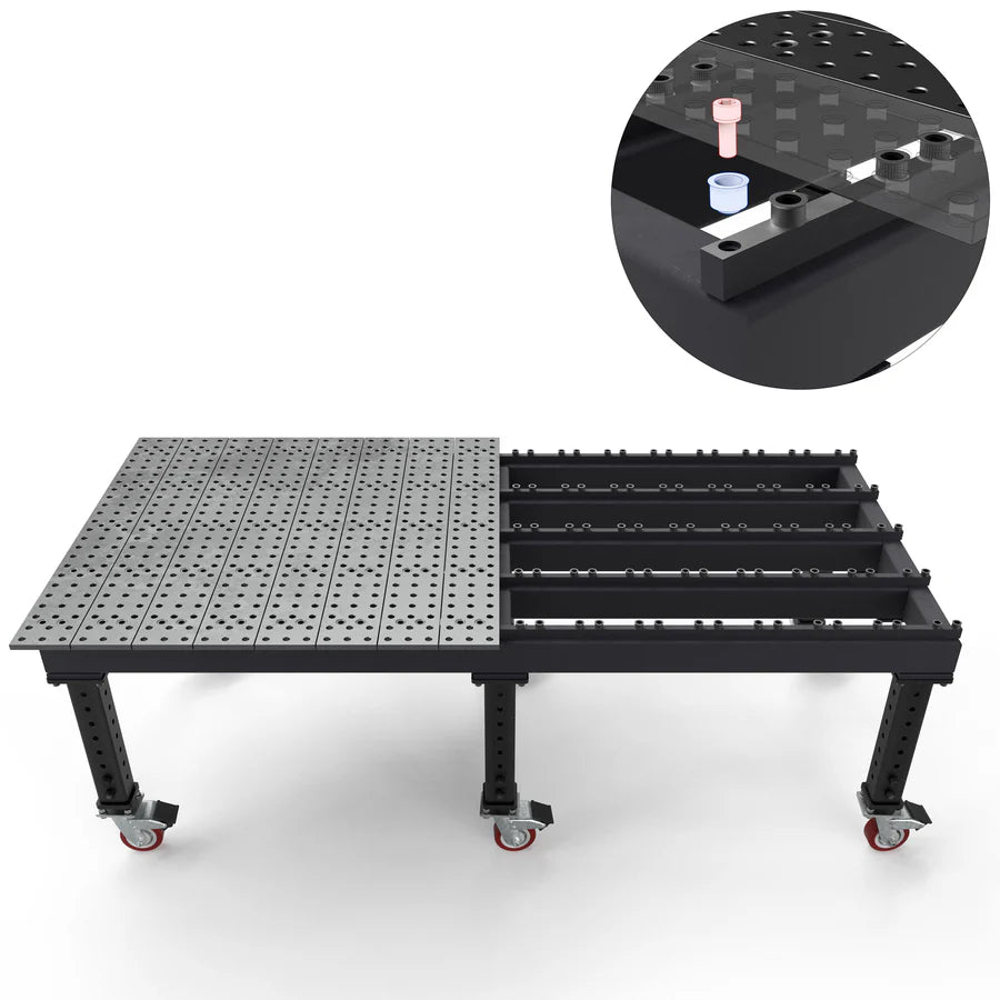 Buildpro Welding Table Max 6' x 4' (72" x 48") Table, 5/8" System TMQA57248F