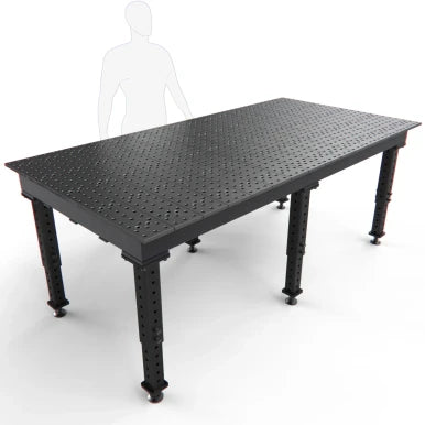 BUILDPRO MAX Adjustable Leg Welding Table 8' x 4' TMR59648F