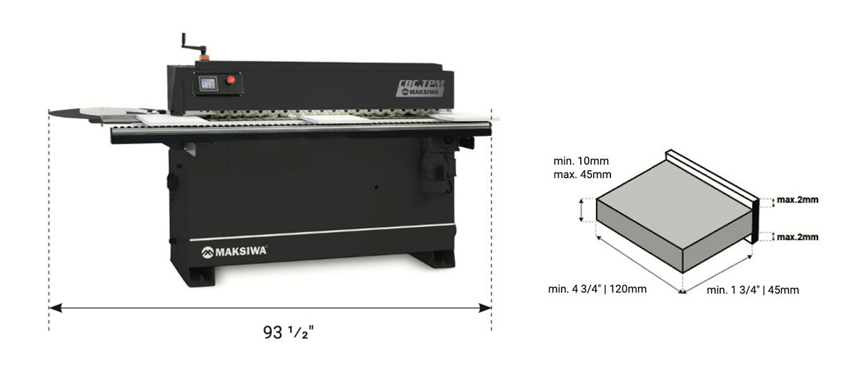 Maksiwa Edgebander CBC.TPM - Pre-Milling