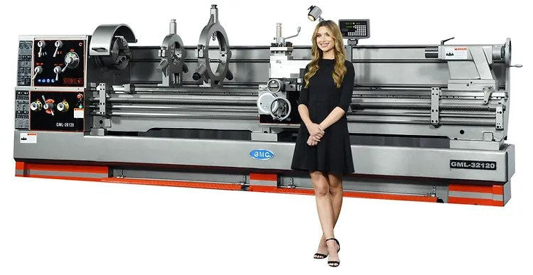 GMC Machinery 32 x 80” Metal Gap Bed Lathe 4-1/8” Spindle Bore GML-3280