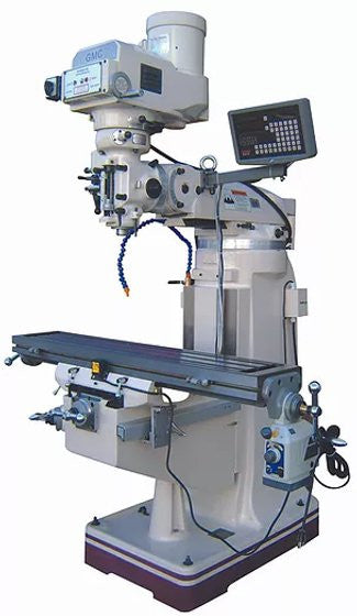 GMC Machinery 9" x 49" Vertical Mill Metal Milling Machine with 2-Axis DRO