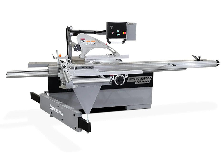 Maksiwa Sliding Panel Saw Platinum - BMP.3200.IR - 7.5HP 126" Digital Blade Angle Display and Aluminum Crosscut Fence