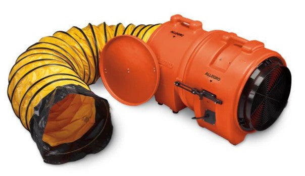 Allegro 16" Axial DC Plastic Blower w/ Canister & Ducting