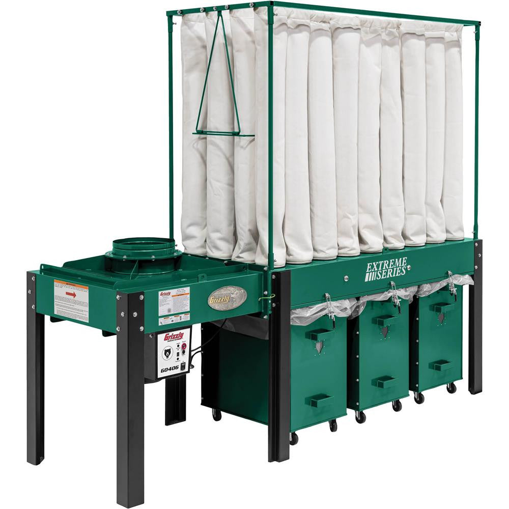 Grizzly G0406 - 7-1/2 HP Baghouse Dust Collector